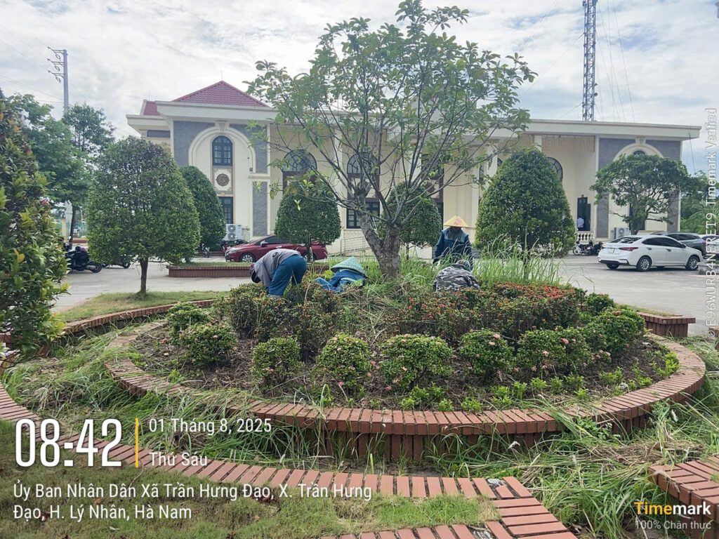 Công ty triển khai công tác vệ sinh, chỉnh trang cảnh quan phục vụ Đại hội Đảng bộ các cấp